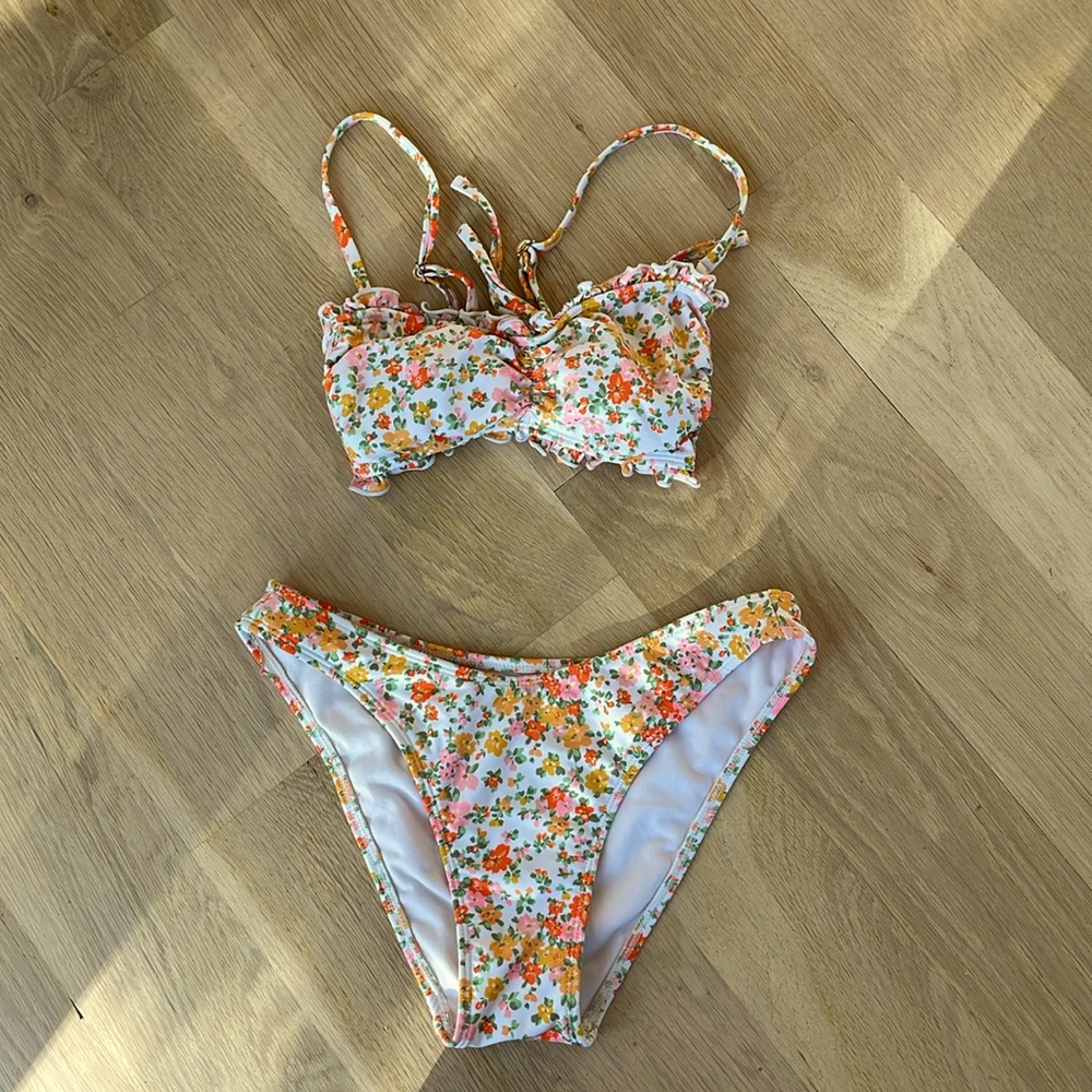 Cute floral summer bikini